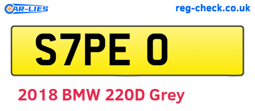 S7PEO are the vehicle registration plates.