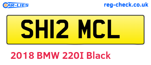 SH12MCL are the vehicle registration plates.