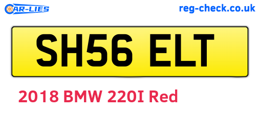SH56ELT are the vehicle registration plates.