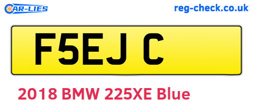 F5EJC are the vehicle registration plates.