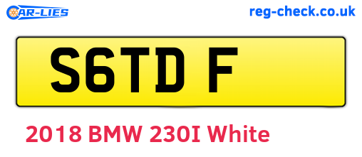 S6TDF are the vehicle registration plates.