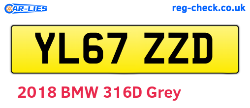 YL67ZZD are the vehicle registration plates.