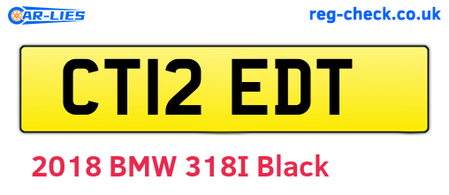 CT12EDT are the vehicle registration plates.