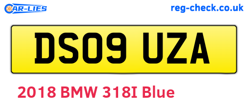 DS09UZA are the vehicle registration plates.