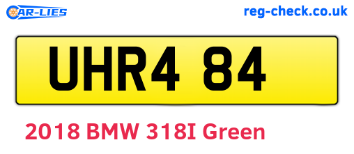 UHR484 are the vehicle registration plates.