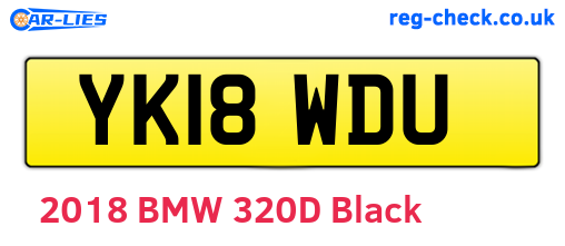 YK18WDU are the vehicle registration plates.