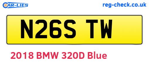 N26STW are the vehicle registration plates.