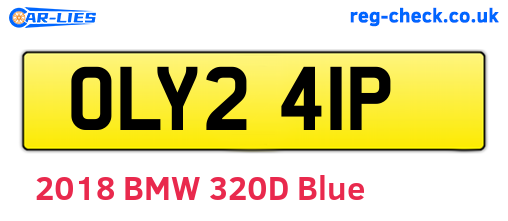 OLY241P are the vehicle registration plates.