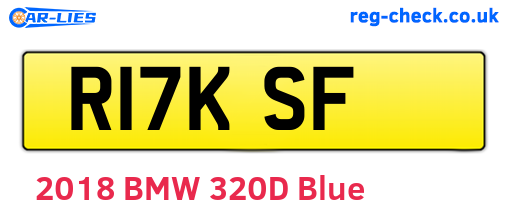 R17KSF are the vehicle registration plates.
