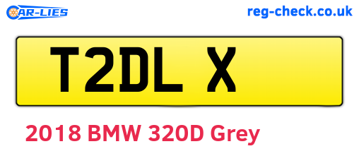 T2DLX are the vehicle registration plates.