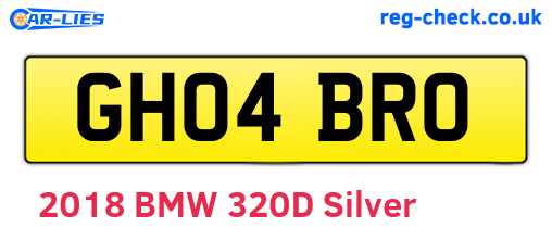GH04BRO are the vehicle registration plates.