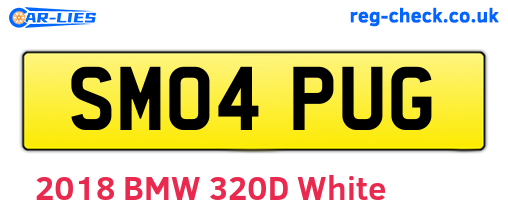 SM04PUG are the vehicle registration plates.