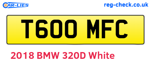 T600MFC are the vehicle registration plates.