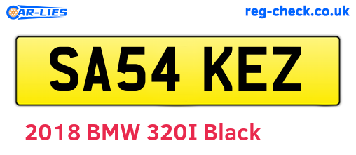 SA54KEZ are the vehicle registration plates.