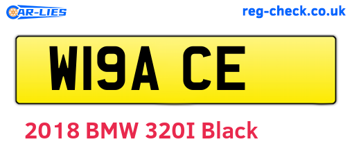 W19ACE are the vehicle registration plates.