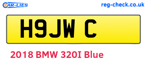 H9JWC are the vehicle registration plates.