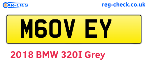 M60VEY are the vehicle registration plates.