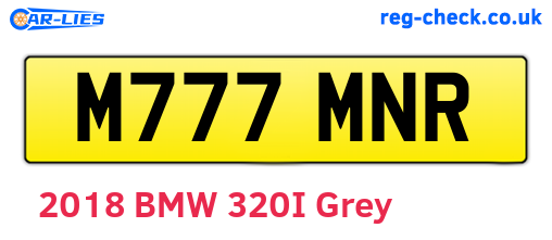 M777MNR are the vehicle registration plates.