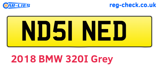 ND51NED are the vehicle registration plates.
