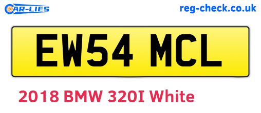 EW54MCL are the vehicle registration plates.
