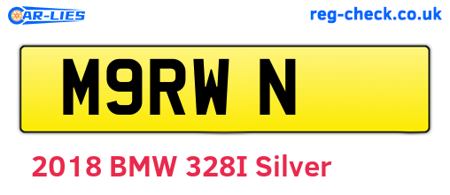 M9RWN are the vehicle registration plates.