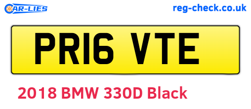 PR16VTE are the vehicle registration plates.