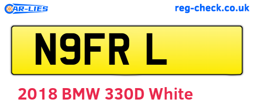 N9FRL are the vehicle registration plates.