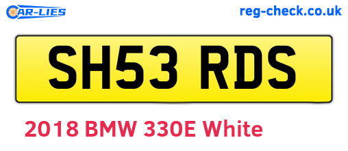 SH53RDS are the vehicle registration plates.