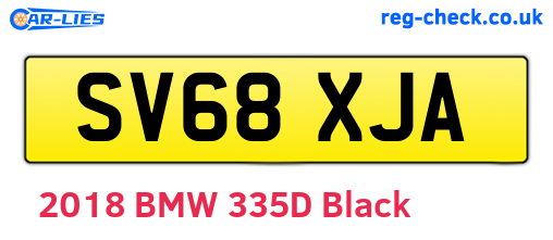 SV68XJA are the vehicle registration plates.