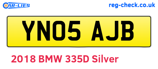 YN05AJB are the vehicle registration plates.