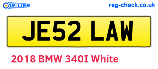 JE52LAW are the vehicle registration plates.
