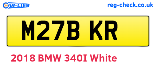 M27BKR are the vehicle registration plates.