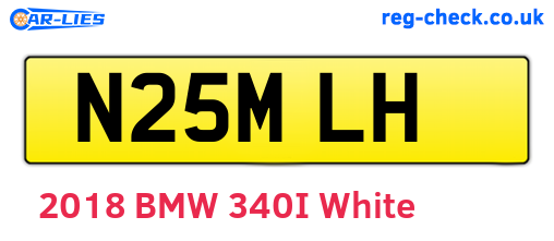 N25MLH are the vehicle registration plates.