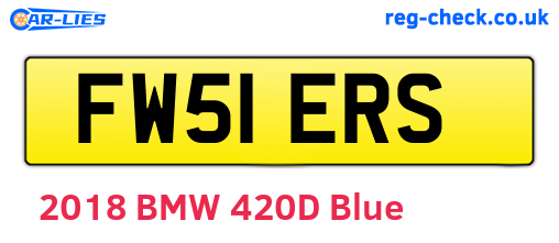FW51ERS are the vehicle registration plates.