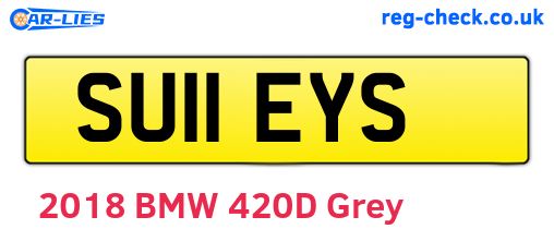 SU11EYS are the vehicle registration plates.