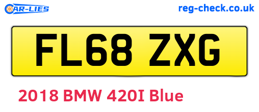 FL68ZXG are the vehicle registration plates.