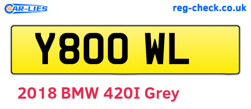 Y80OWL are the vehicle registration plates.