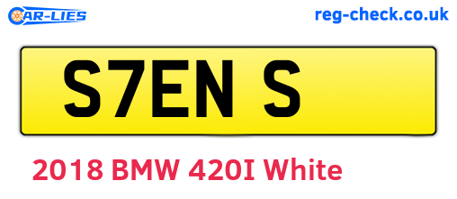 S7ENS are the vehicle registration plates.