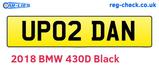 UP02DAN are the vehicle registration plates.