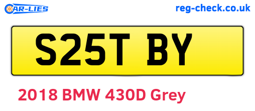 S25TBY are the vehicle registration plates.