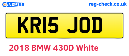 KR15JOD are the vehicle registration plates.