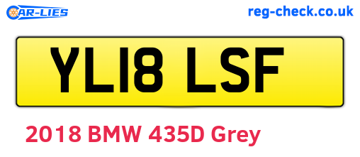 YL18LSF are the vehicle registration plates.