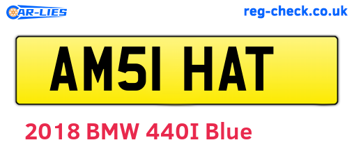 AM51HAT are the vehicle registration plates.
