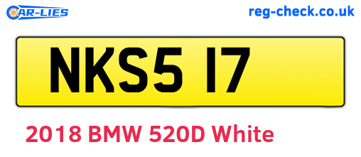 NKS517 are the vehicle registration plates.