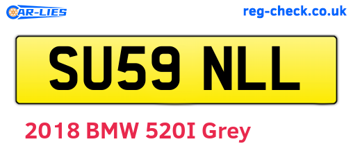 SU59NLL are the vehicle registration plates.