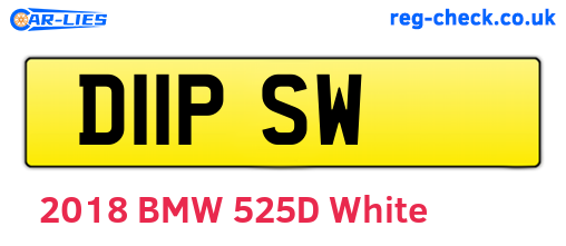 D11PSW are the vehicle registration plates.