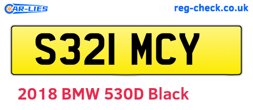 S321MCY are the vehicle registration plates.