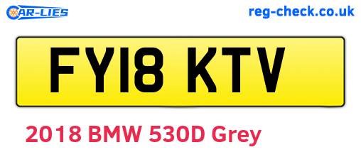 FY18KTV are the vehicle registration plates.