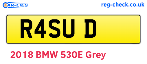 R4SUD are the vehicle registration plates.