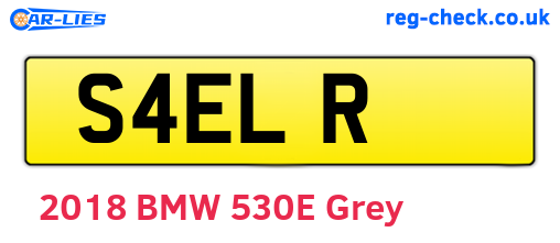S4ELR are the vehicle registration plates.